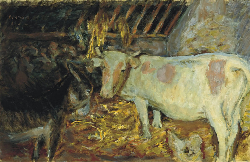 Låven (ku i stallen) - Pierre Bonnard