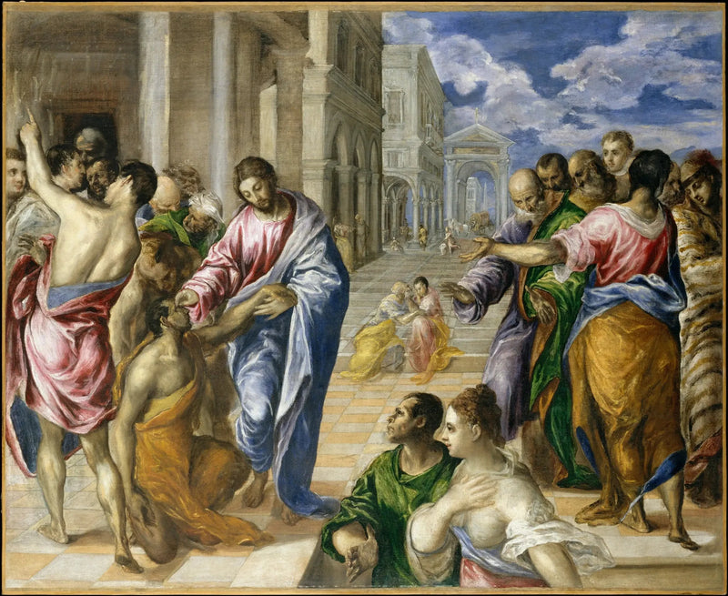 Helbredelsen av den blinde - El Greco