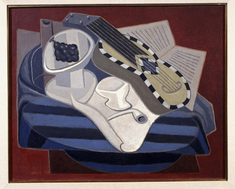 Gitaren med inncrustasjoner - Juan Gris