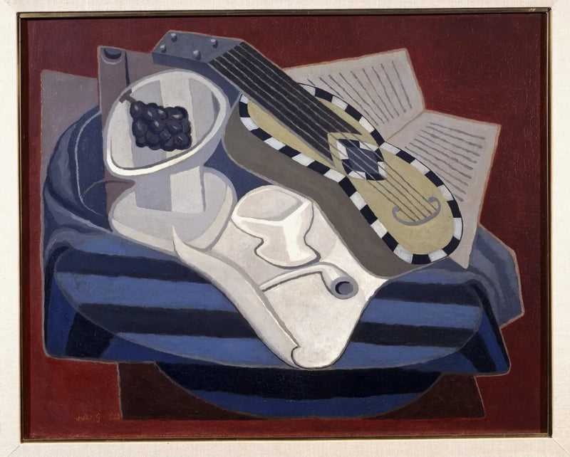 Gitaren med inncrustasjoner - Juan Gris