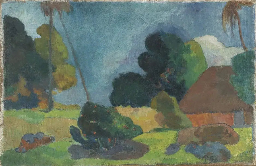 Hytte under palmene - Paul Gauguin