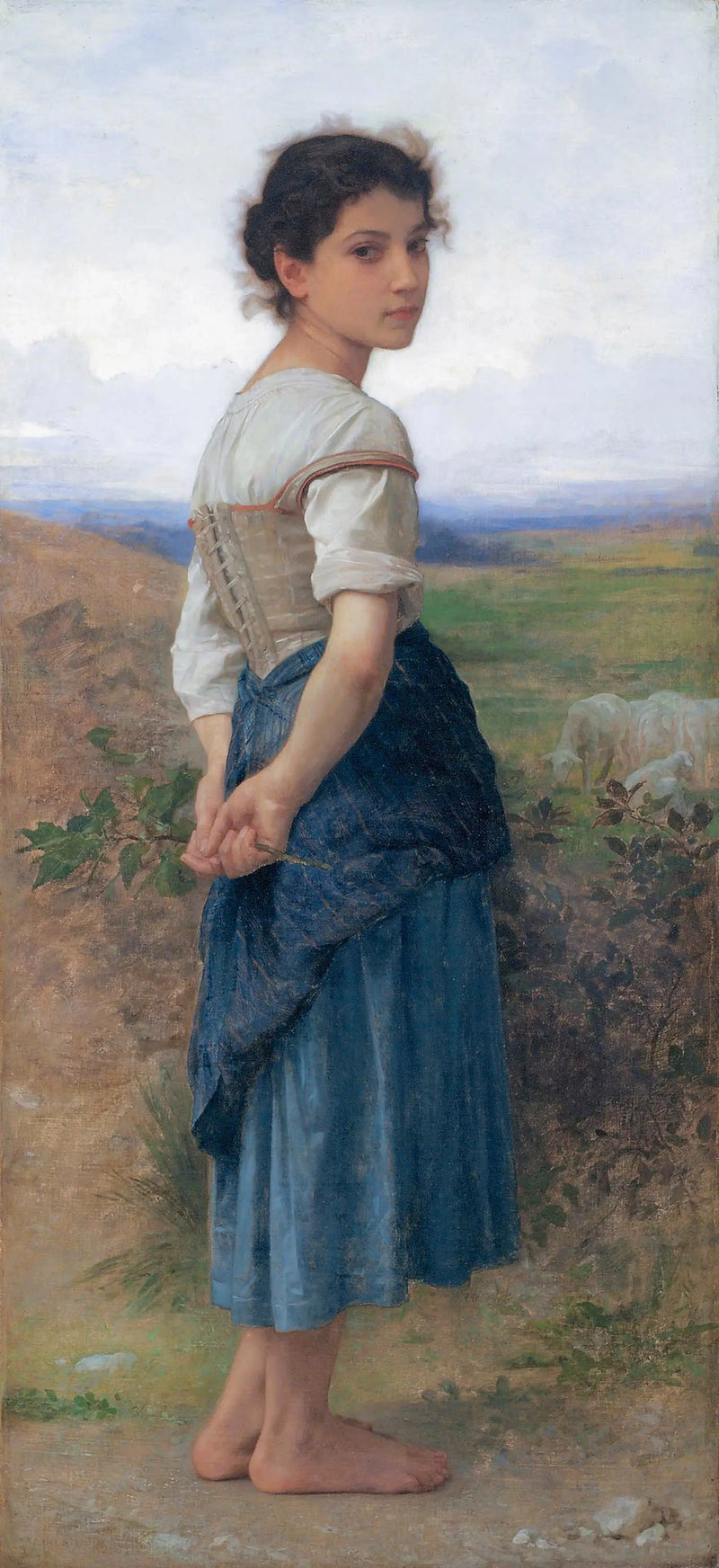 Den unge hyrdinnen - Bouguereau