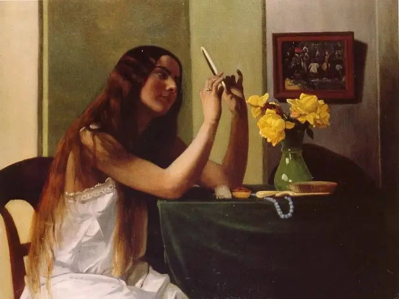Den unge jenta ved speilet - Félix Vallotton

Source:
La jeune fille au miroir - Félix Vallotton