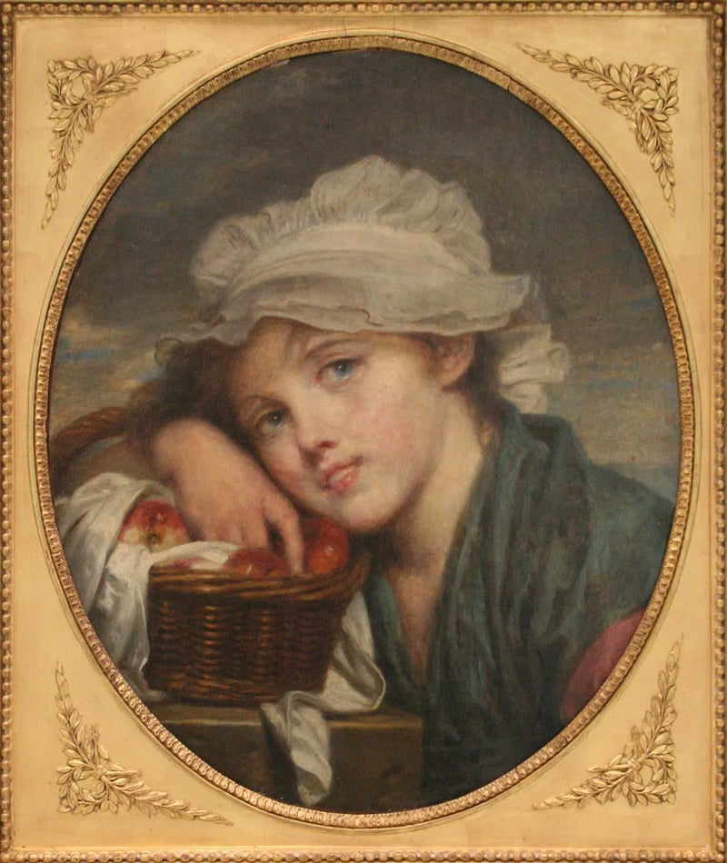 Den unge jenta med kurv - Jean-Baptiste Greuze