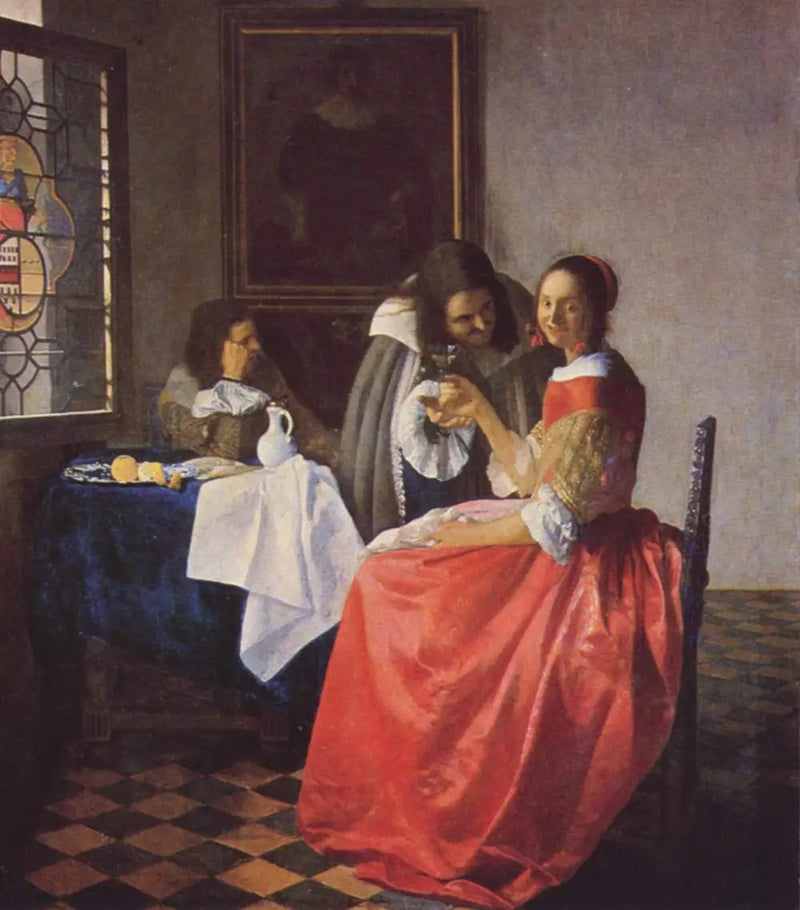 Den unge jenta med vinglasset - Johannes Vermeer
