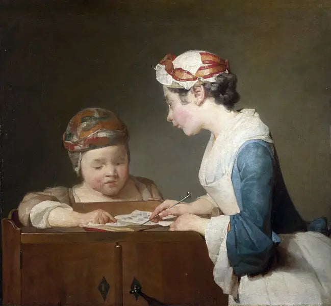 Den unge skolelæreren - Jean Siméon Chardin