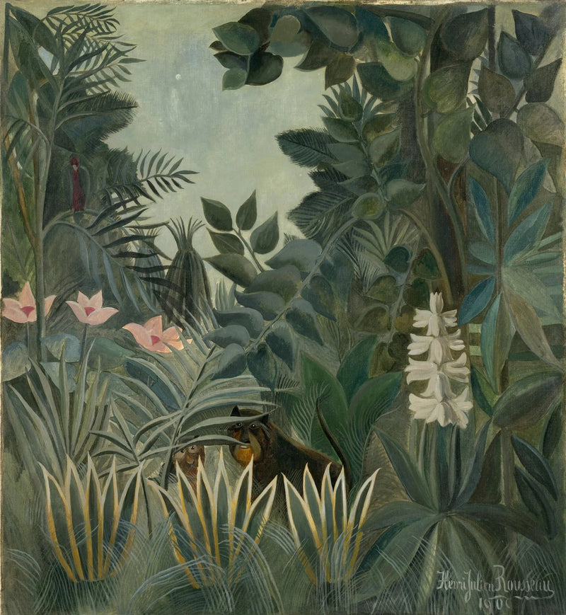 Den ekvatoriale jungelen - Henri Rousseau