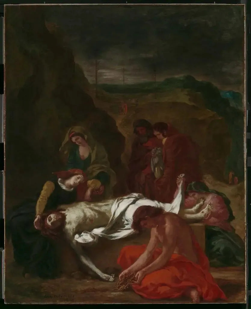 Klagen (Kristus ved graven) - Eugène Delacroix