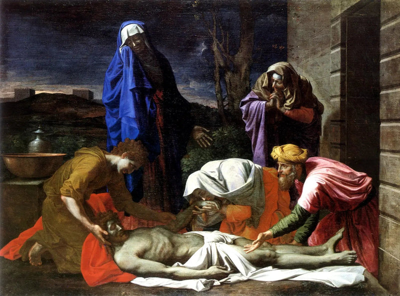 Klagelsen over den døde Kristus - Nicolas Poussin