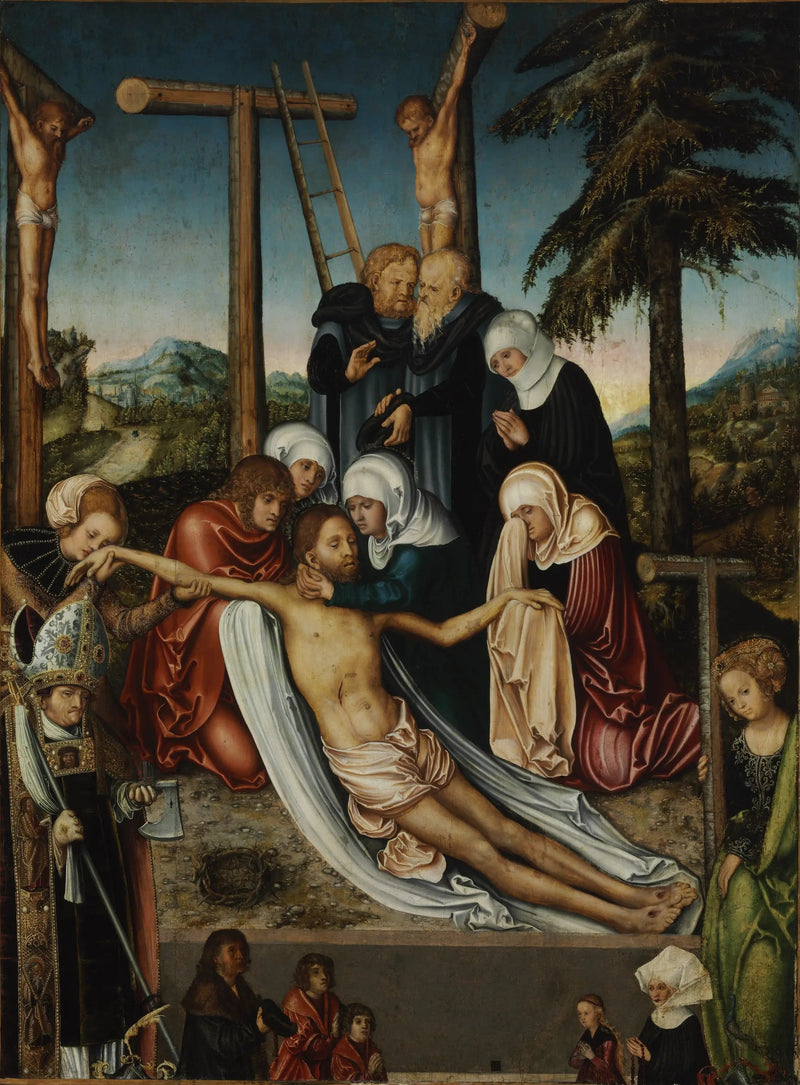 Klagestunden over Kristi døde kropp - Lucas Cranach den eldre