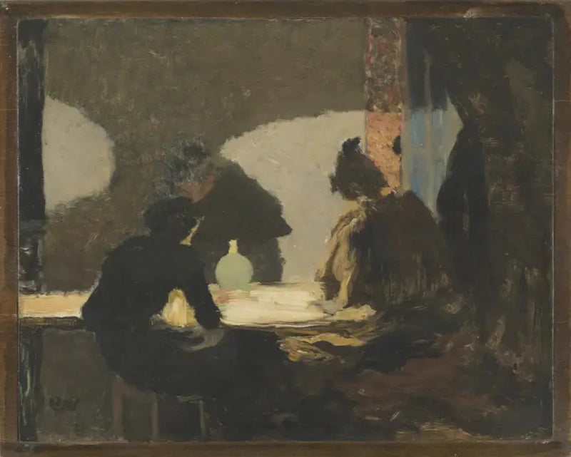 Den grønne lampen - Édouard Vuillard