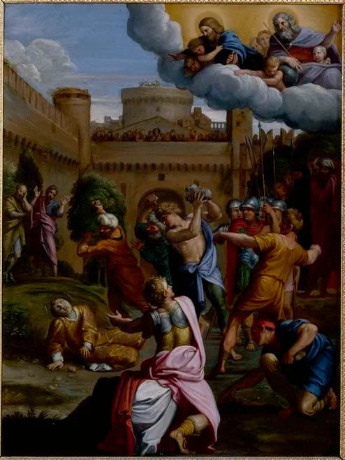 Steinsettingen av Saint Etienne - Domenichino