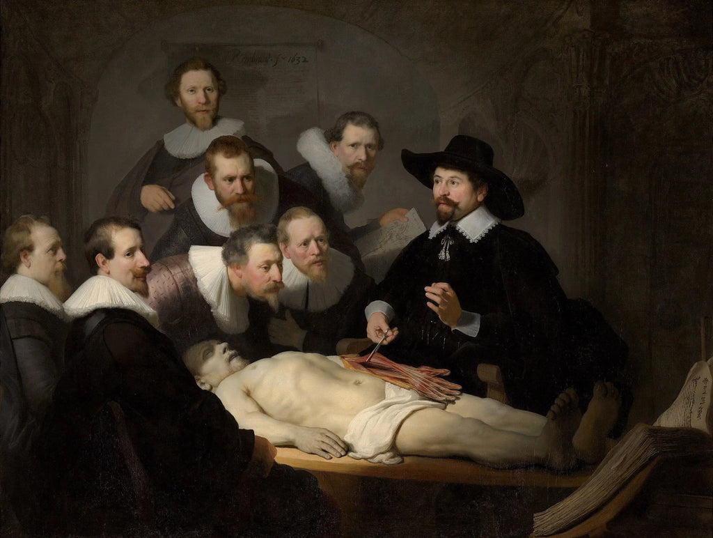 La Leçon d'anatomie du docteur Tulp - Rembrandt image 1 copie de tableau peinte à la main