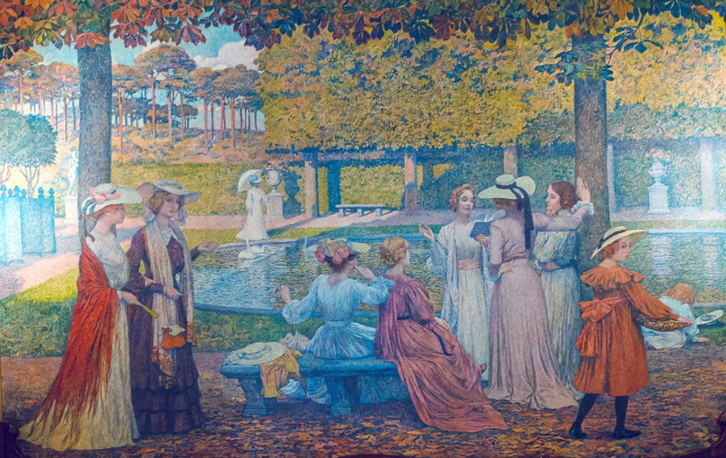 Lesing i parken - Théodore van Rysselberghe