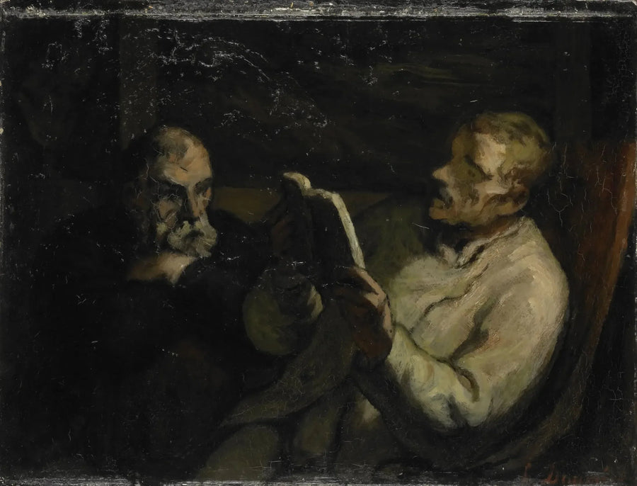 Lesningen - Honoré Daumier
