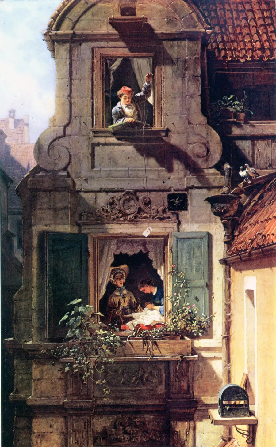 Kjærlighetsbrevet som ble avlyttet - Carl Spitzweg