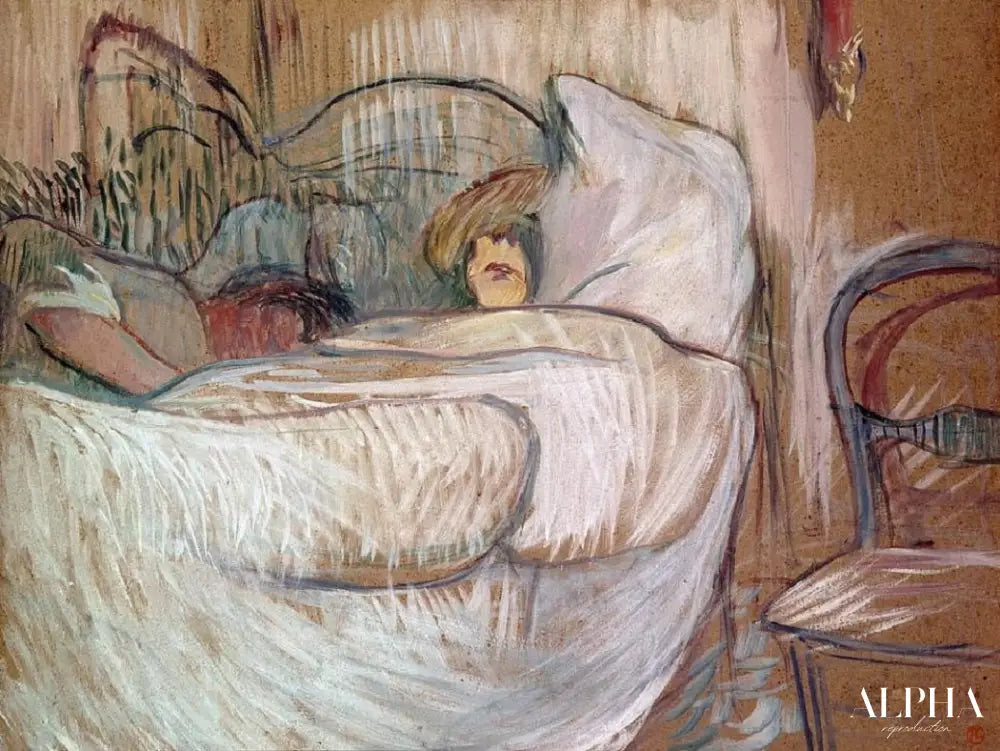 La lit - Toulouse Lautrec - Reproductions de tableaux et peintures haut de gamme