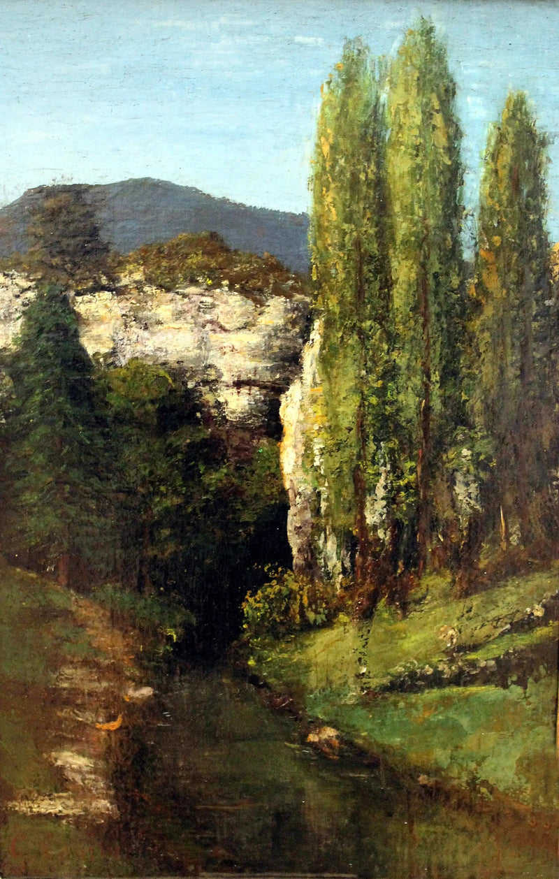 La Loue i Jura-fjellene - Gustave Courbet