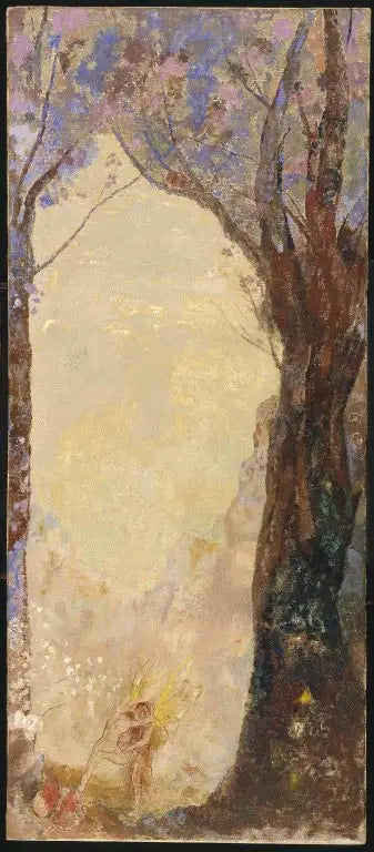 Jakobs kamp med engelen - Odilon Redon