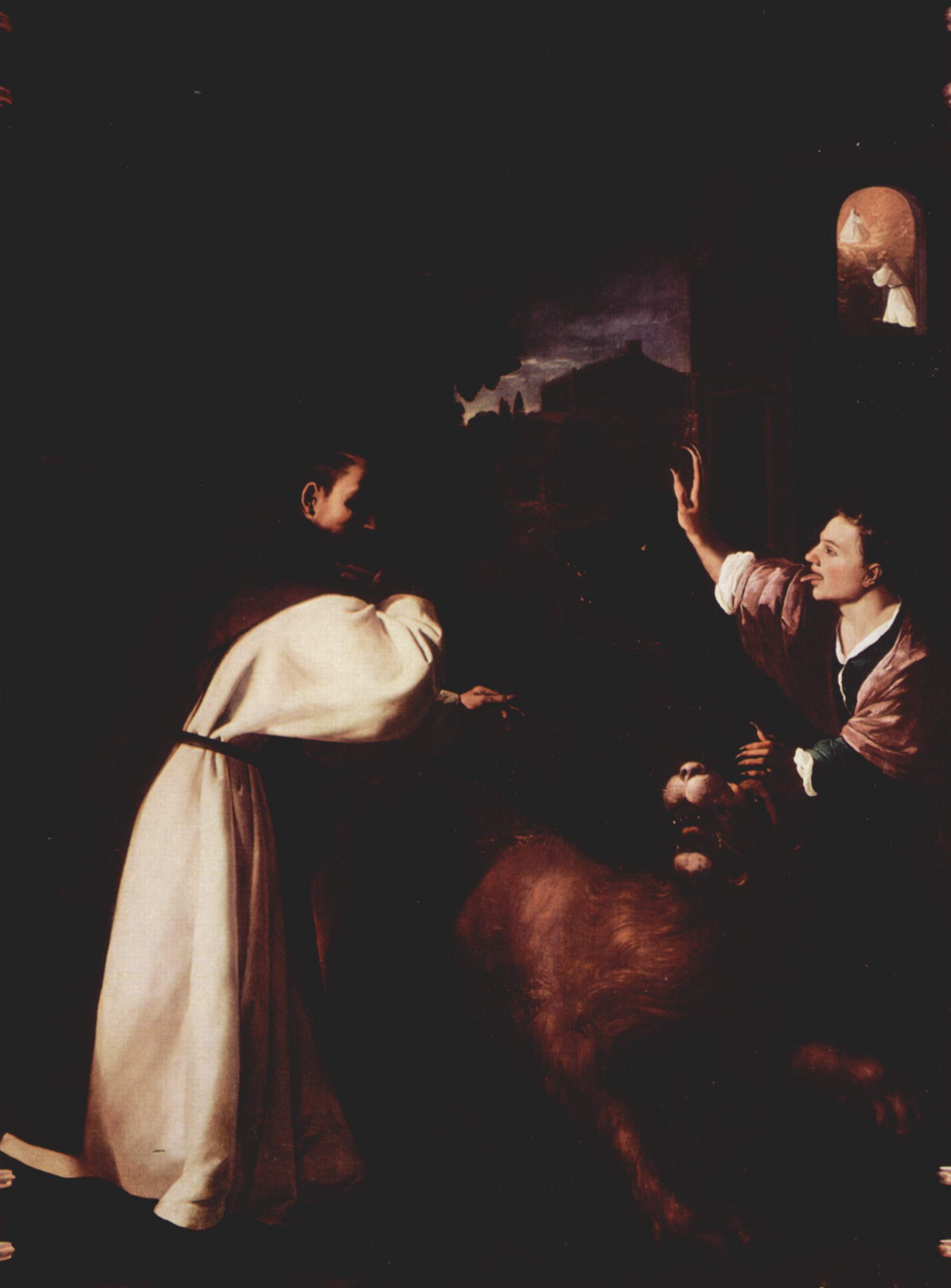 La lutte du frère Diego de Orgaz contre les démons - Francisco de Zurbarán - Alpha Reproduction