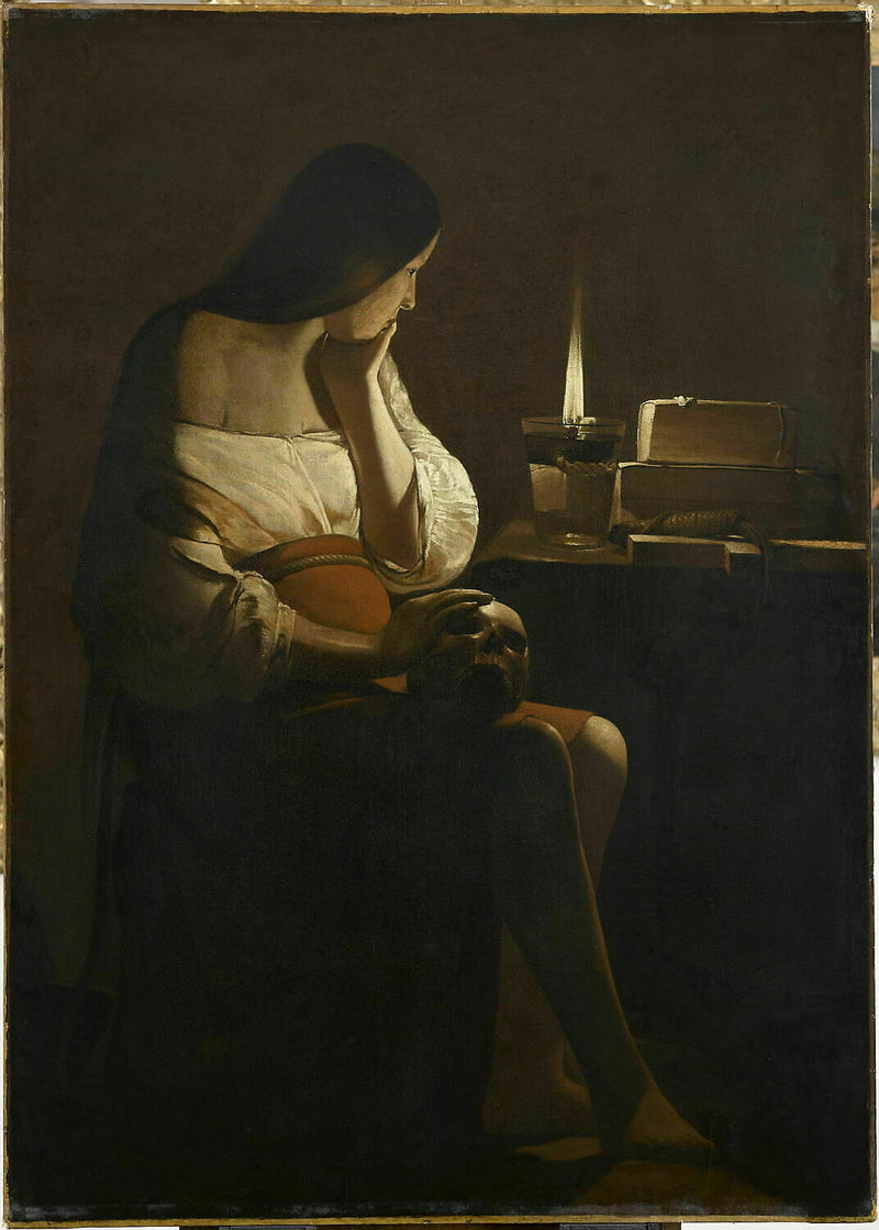 Madeleine med nattlampe - Georges de La Tour
