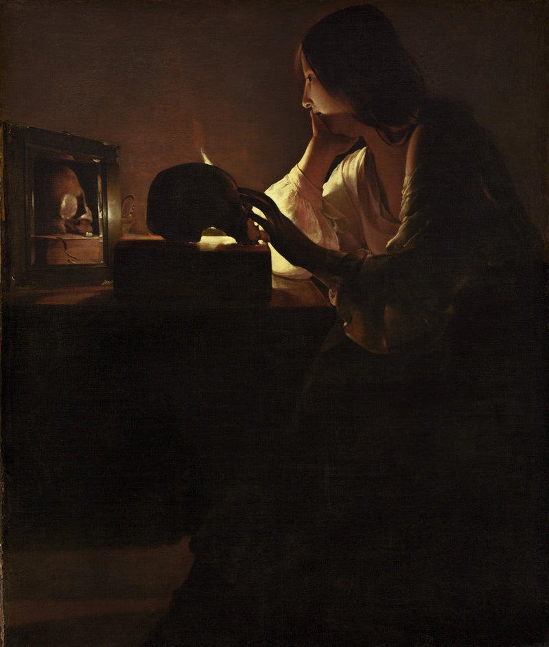 Madonna med speil - Georges de La Tour