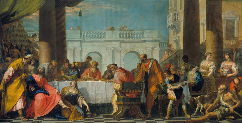 La Madeleine salver Jesu føtter - Sebastiano Ricci