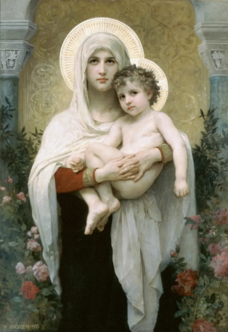 Madonna med roser - Bouguereau