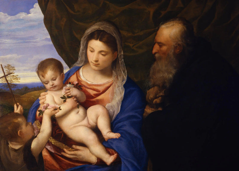 Madonnaen med roser - Titian