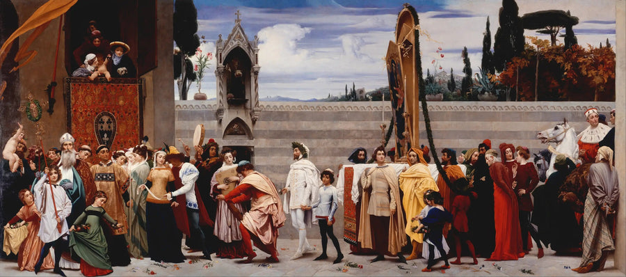 Cimabues Madonna båret i prosesjon i Firenze - Frederic Leighton

Source:
La Madone de Cimabue portée en procession à Florence - Frederic Leighton