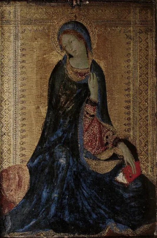 Madonnaen av sceneet med Annonseringen - Simone Martini