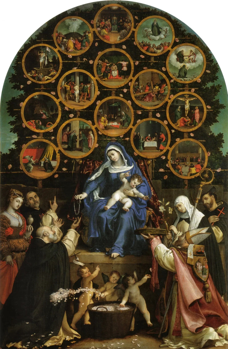 Madonna del Rosario - Lorenzo Lotto