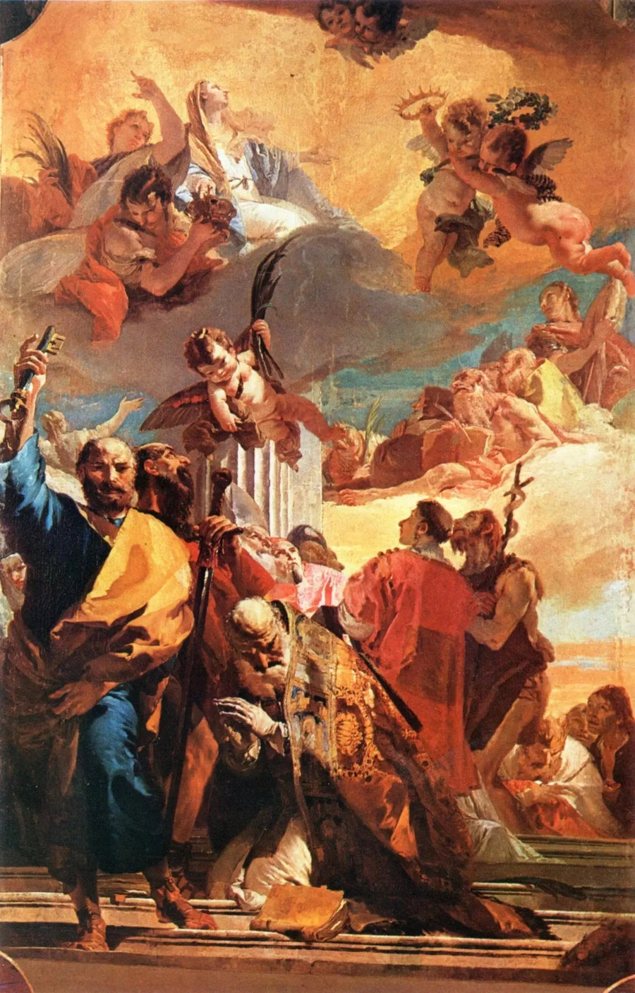 Den herlige Madonna med helgener - Giovanni Battista Tiepolo