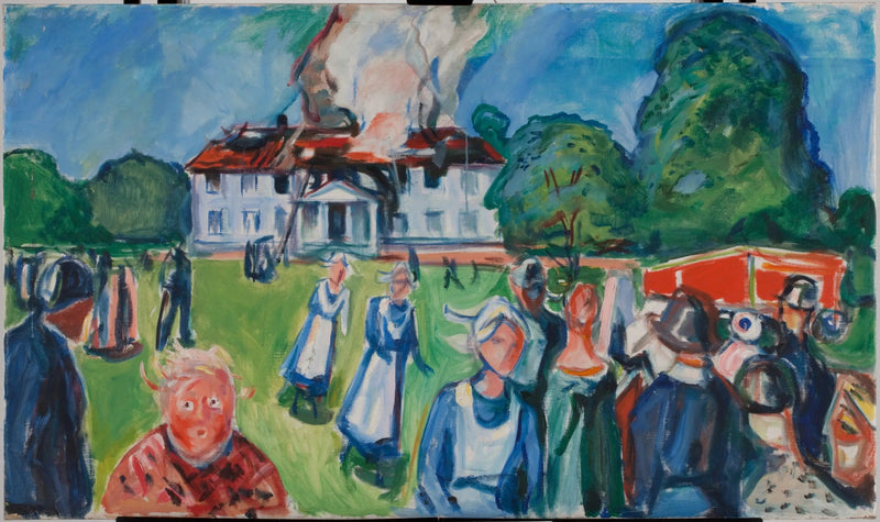 Huset brenner! - Edvard Munch