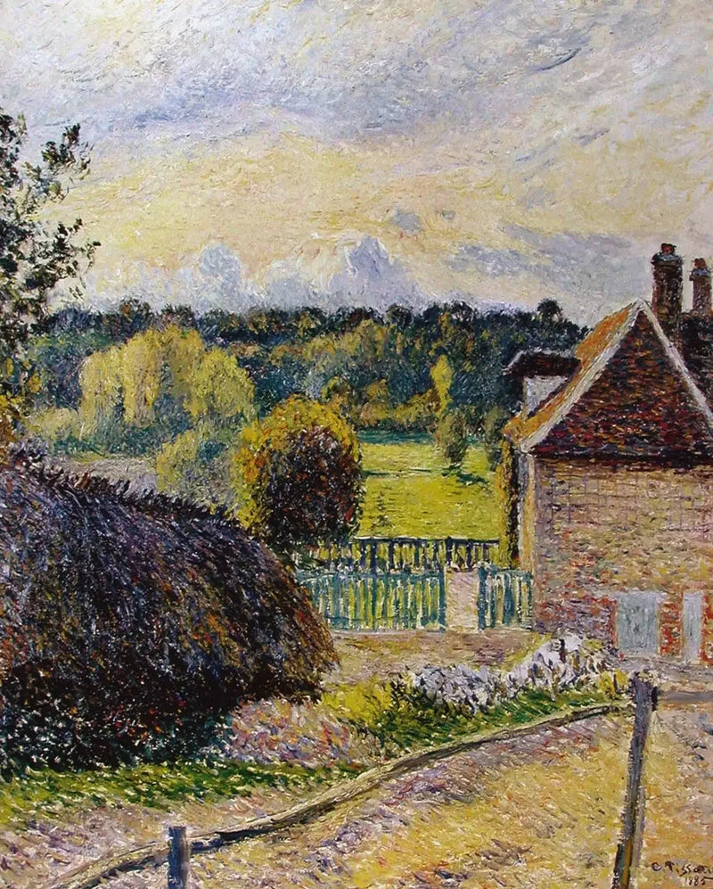 Galeriet av galskap i Éragny - Camille Pissarro