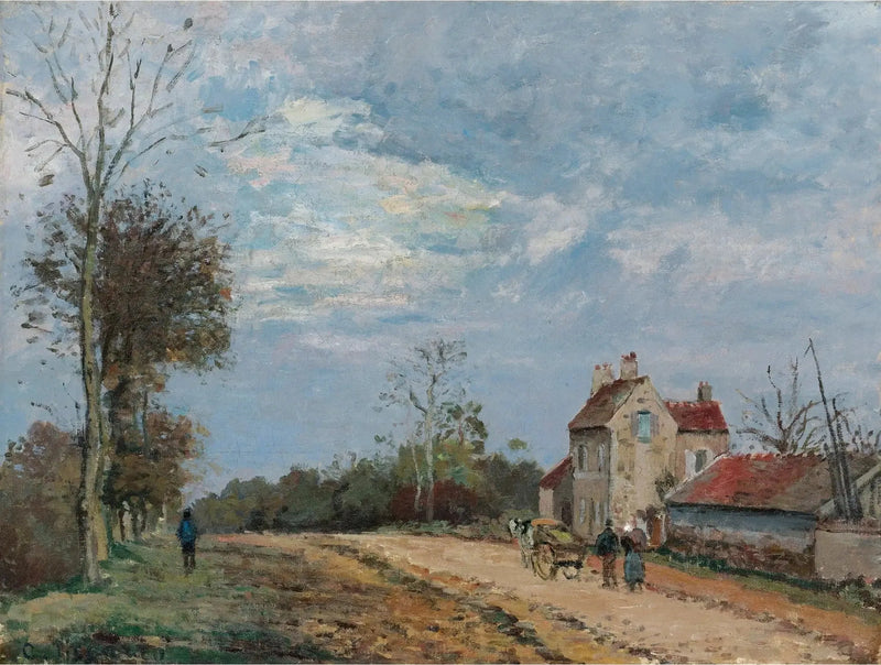 Herr Musys hus, Marlyveien, Louveciennes - Camille Pissarro