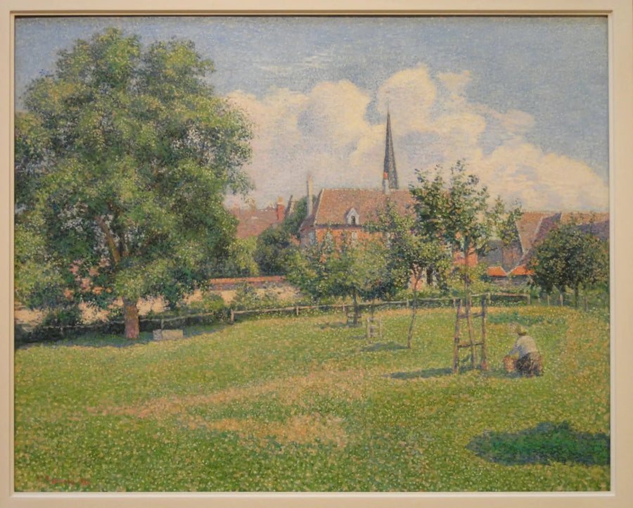 La Huset til Den Døve og Klokken i Éragny - Camille Pissarro