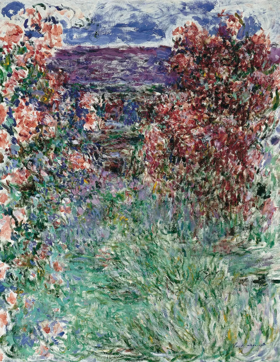 Huset blant rosene - Claude Monet