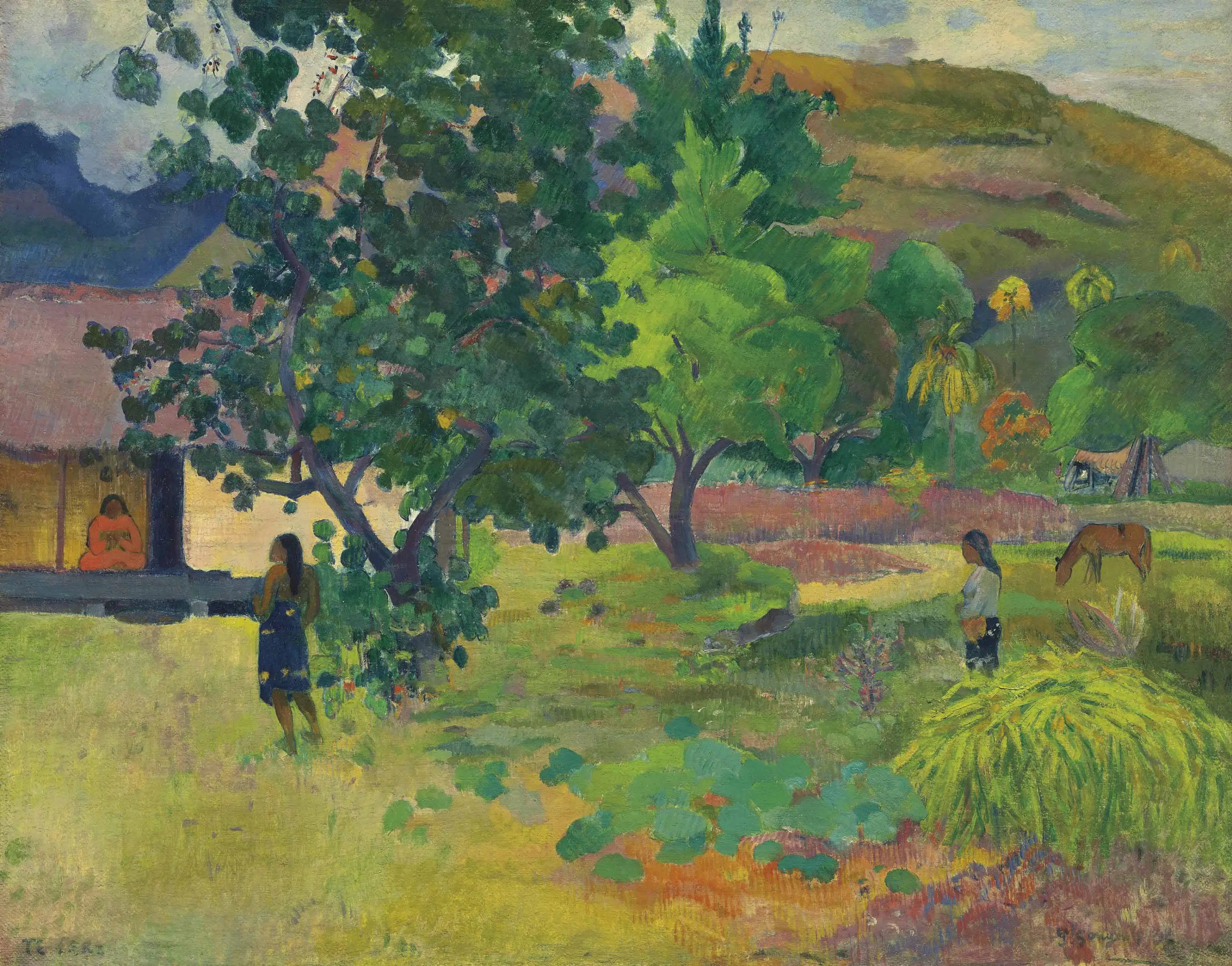 Reproduction du tableau « La maison - Paul Gauguin » par Alpha Reproduction en peinture à l’huile
