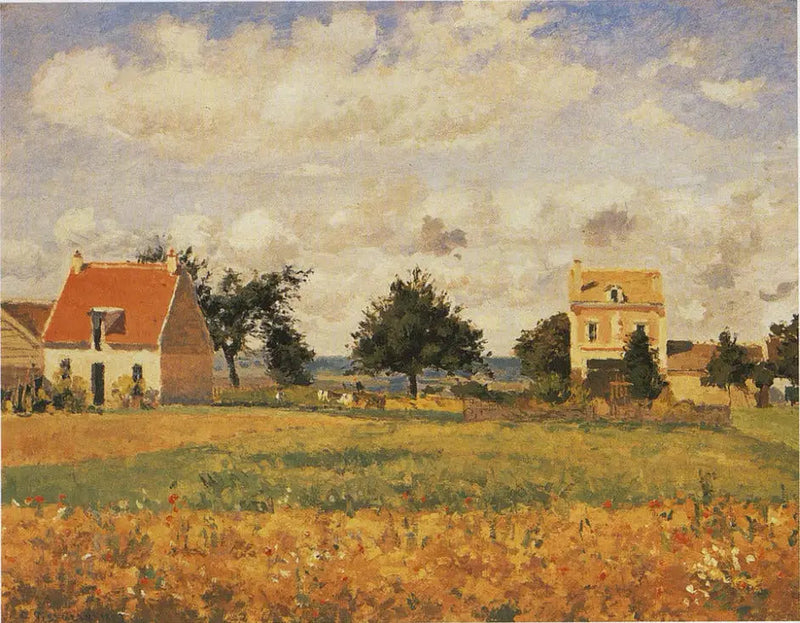 Det røde huset - Camille Pissarro