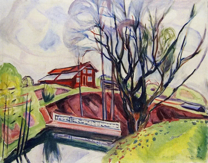 Det røde huset - Edvard Munch