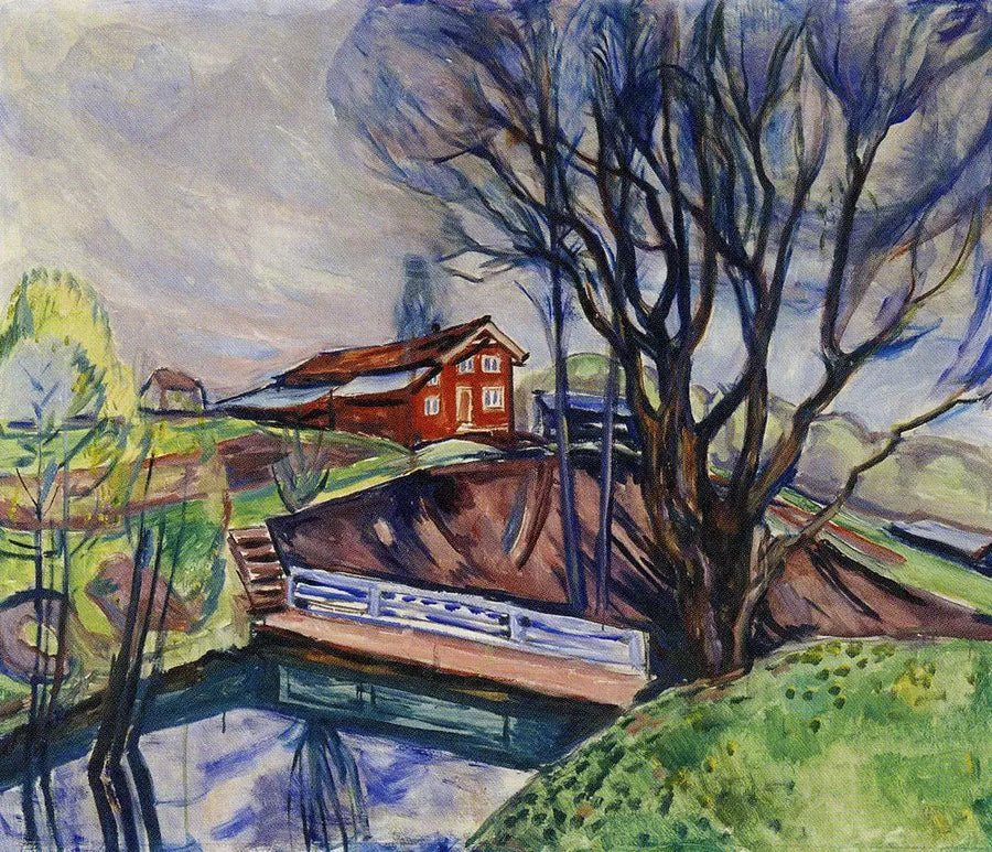 Det røde huset - Edvard Munch