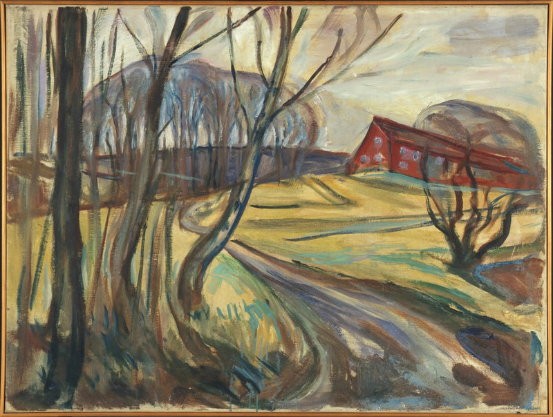 Det røde huset - Edvard Munch