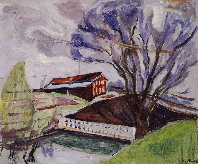 Det røde huset - Edvard Munch