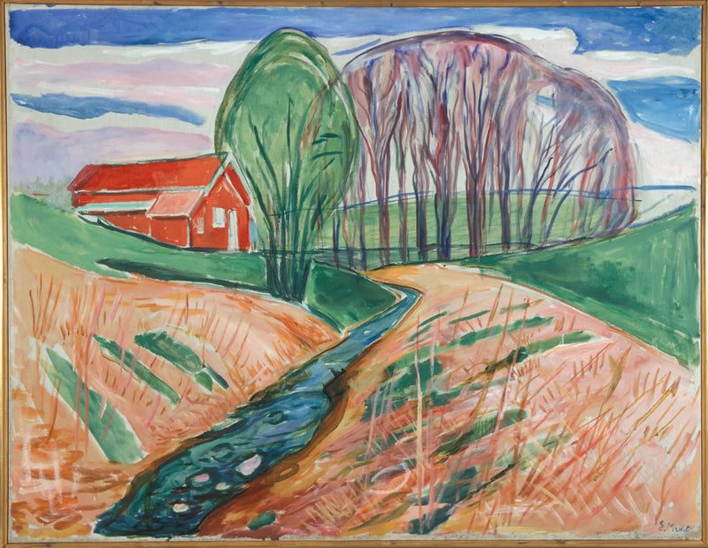 Det røde huset - Edvard Munch