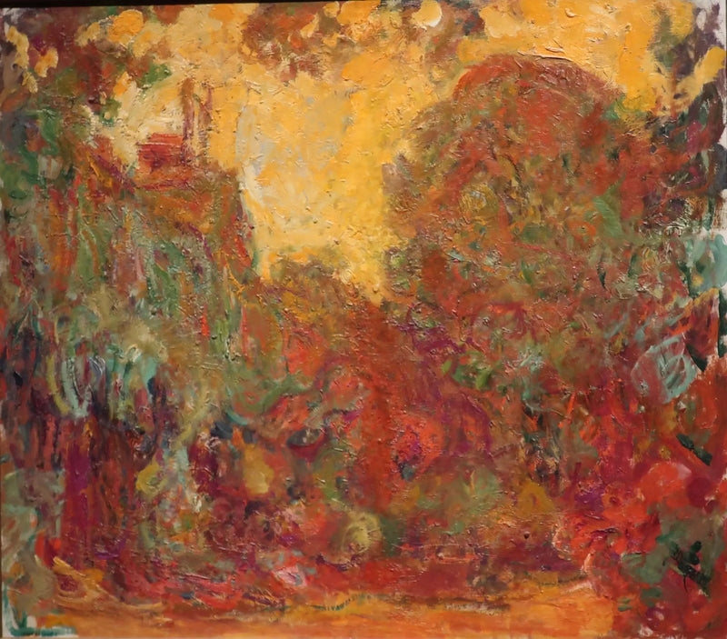 Huset sett fra rosehagen - Claude Monet