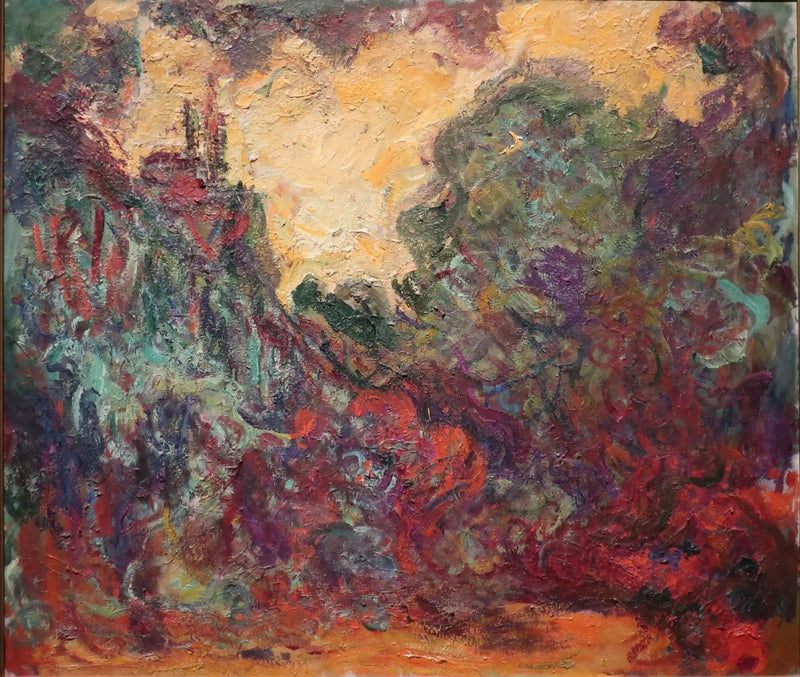 Huset sett fra rosenhagen - Claude Monet