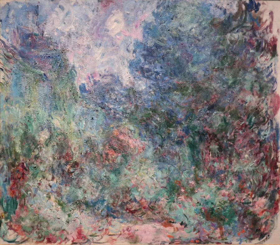 Huset sett fra rosehagen - Claude Monet