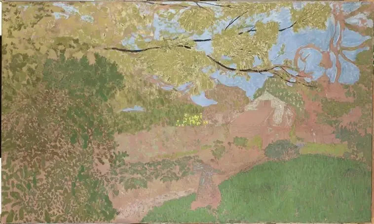 Hytte ved innsjøen i Etang-la-Ville - Édouard Vuillard