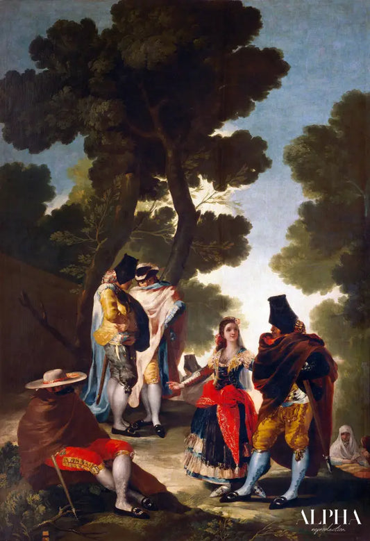 La Maja et les embozados - Francisco de Goya - Reproductions de tableaux et peintures haut de gamme